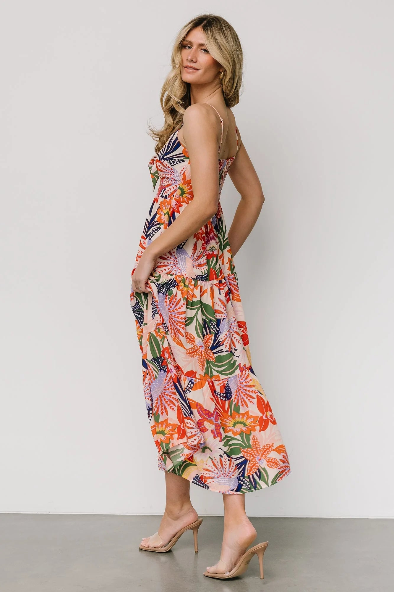Jaide Midi Dress | Multi Print