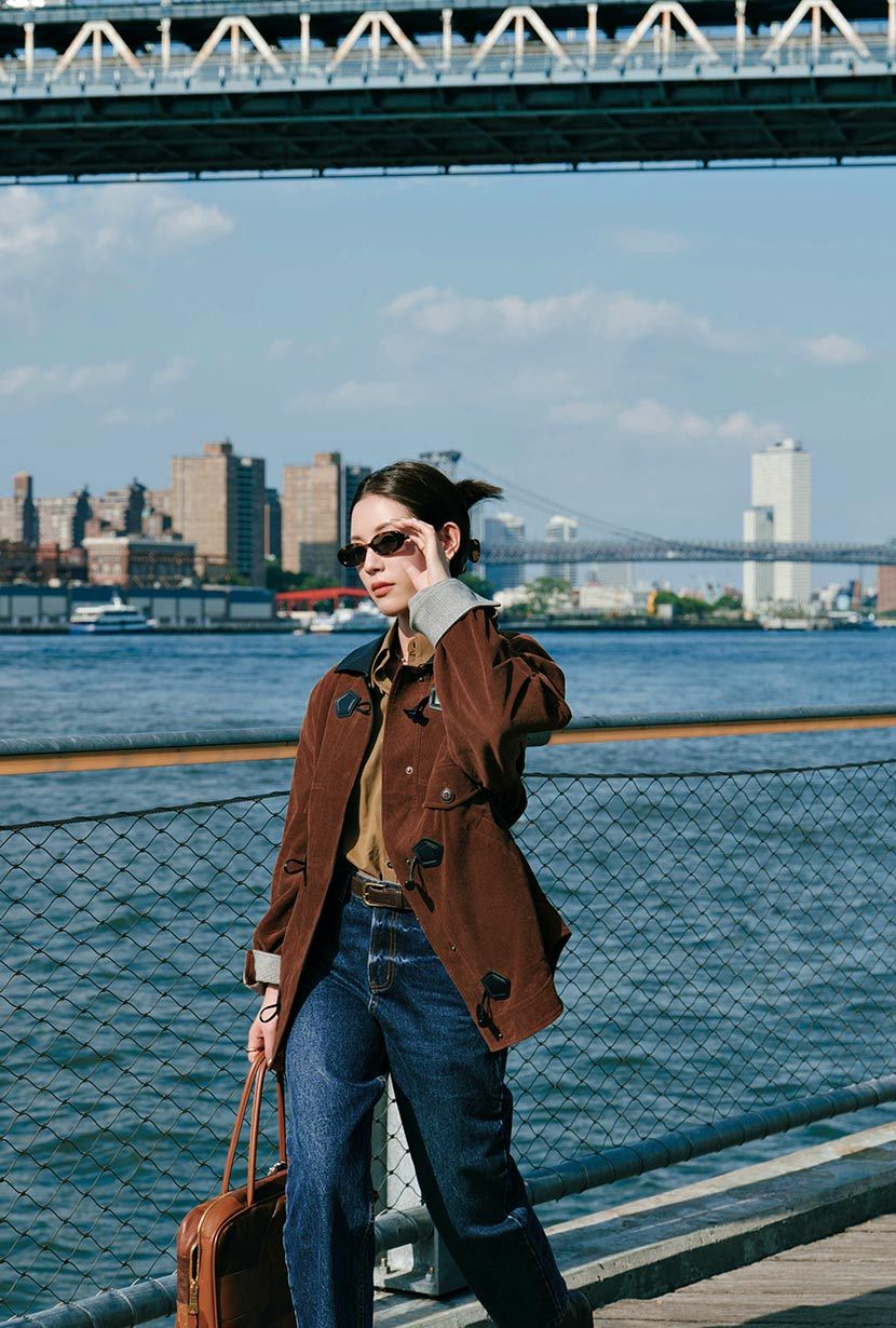 Bryce Corduroy Barn Jacket - Sepia