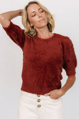 Vail Sweater Top | Brick
