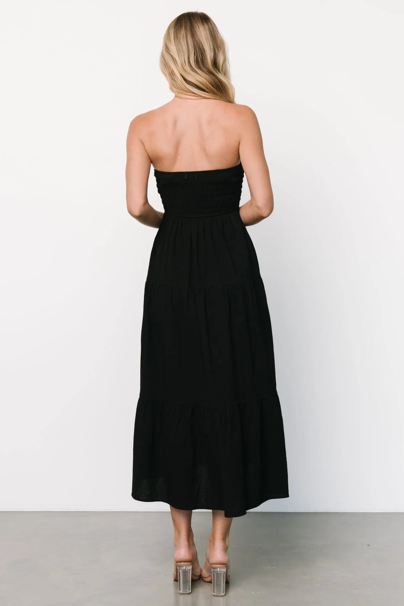 Delray Strapless Dress | Black