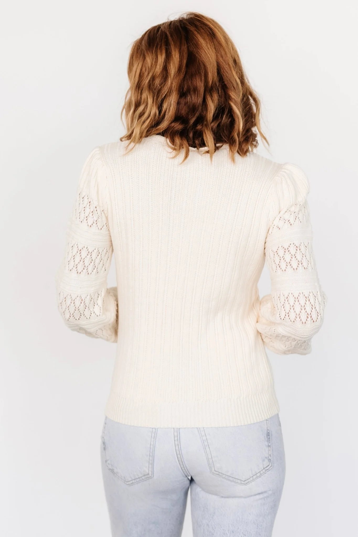 April Knit Sweater | Cream