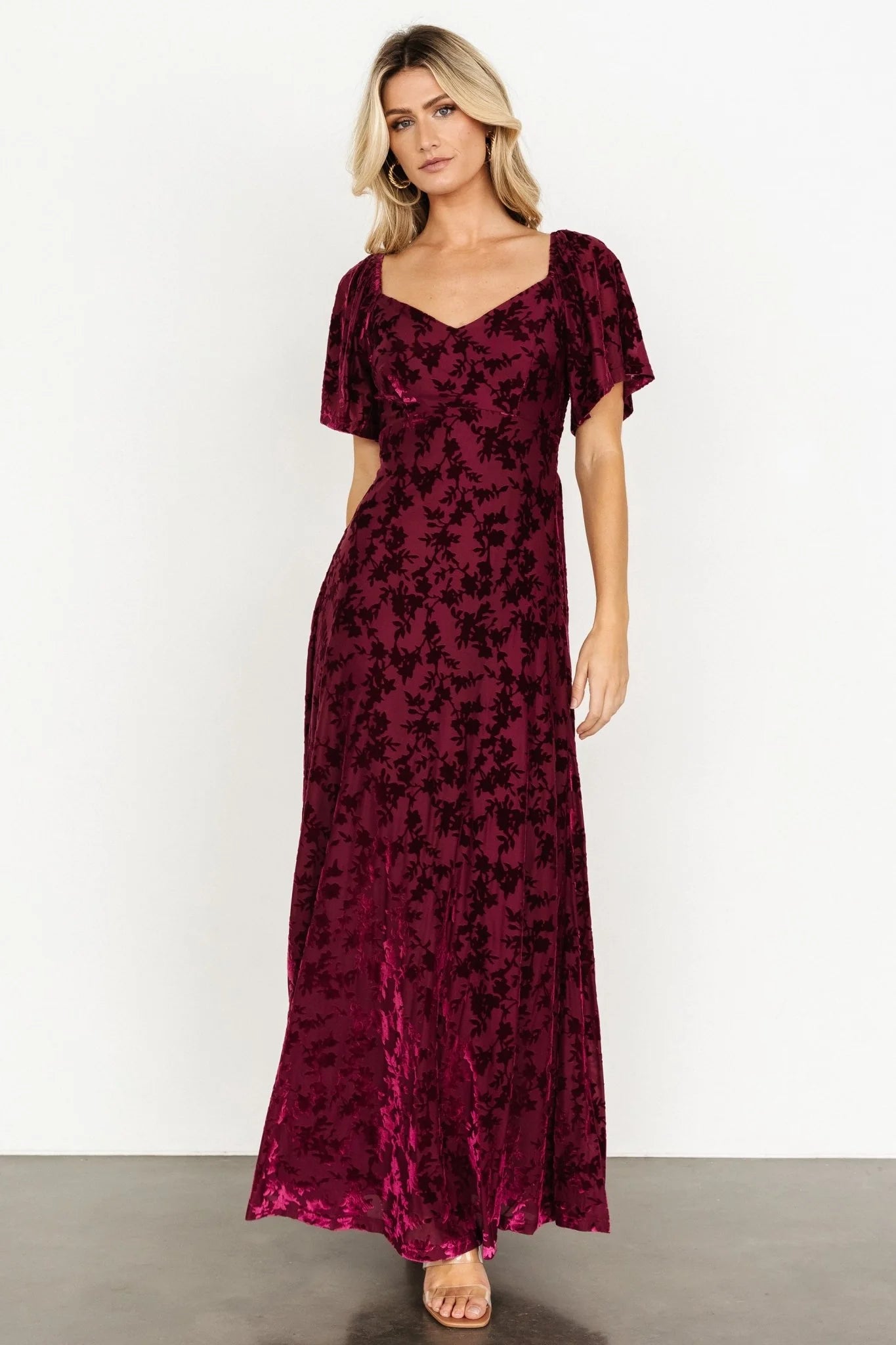 Everley Velvet Maxi Dress | Mulberry