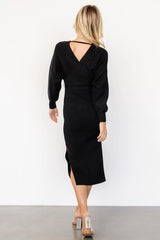 Sammi Faux Wrap Dress | Black