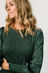 Stockholm Smocked Dress | Dark Green