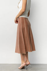 Astrid Midi Skirt | Rust Print