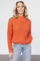 Syracuse Chunky Knit Sweater | Orange