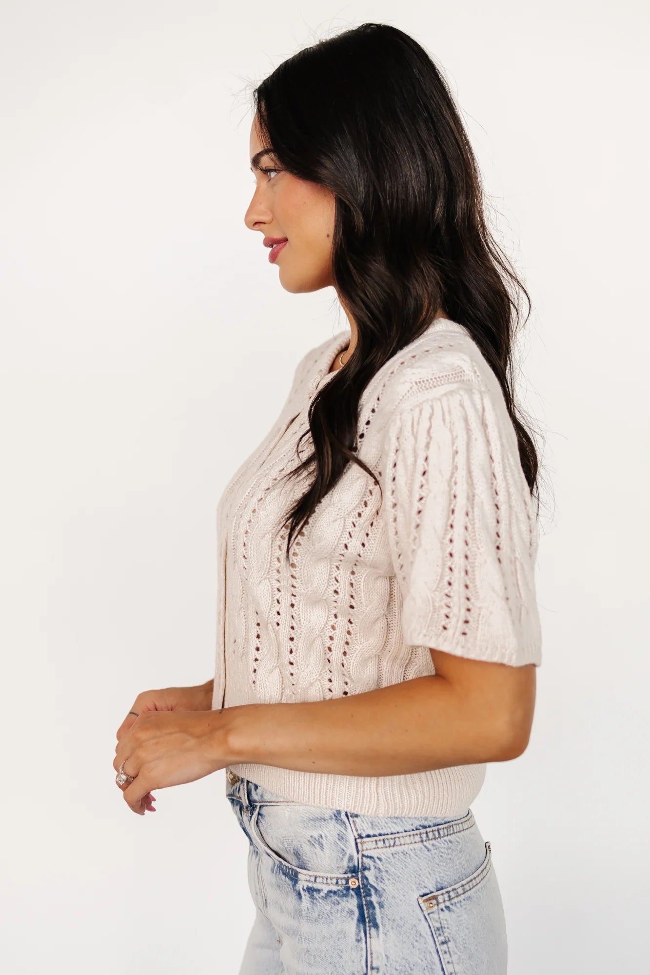 Darby Sweater Top | Cream