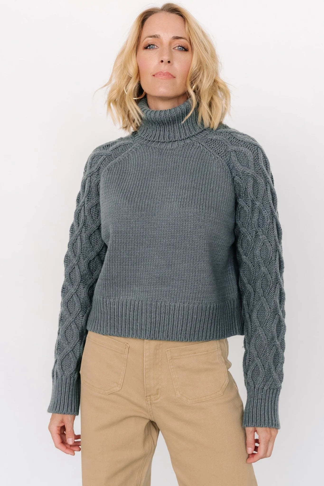 Vonn Turtleneck Sweater | Winter Green