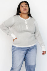 Stevie Ribbed Sweater | Gray