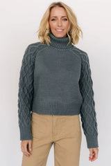 Vonn Turtleneck Sweater | Winter Green