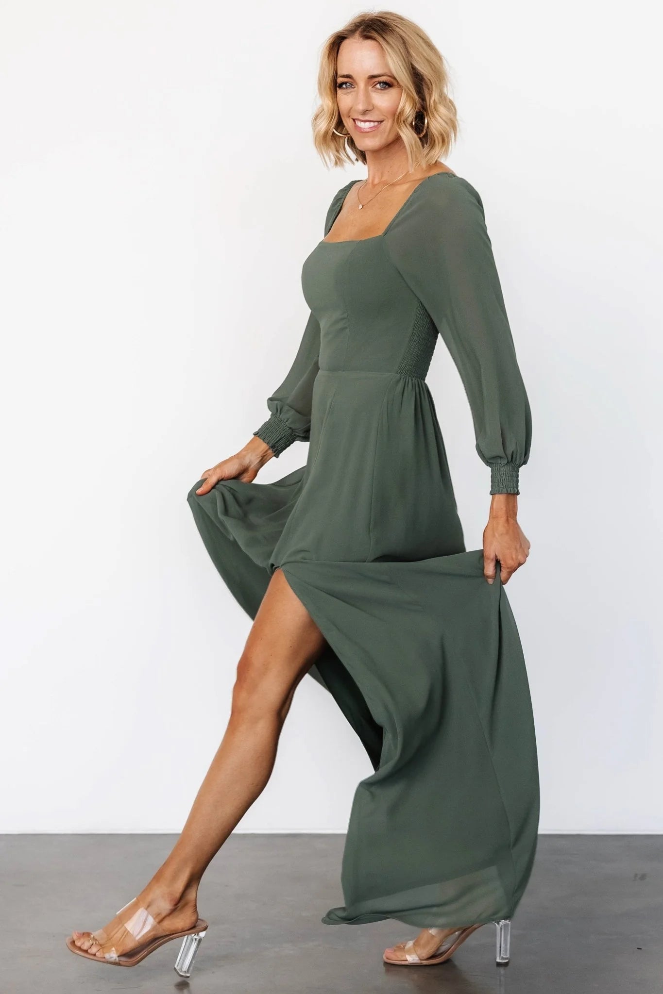 Giselle Maxi Dress | Dark Sage