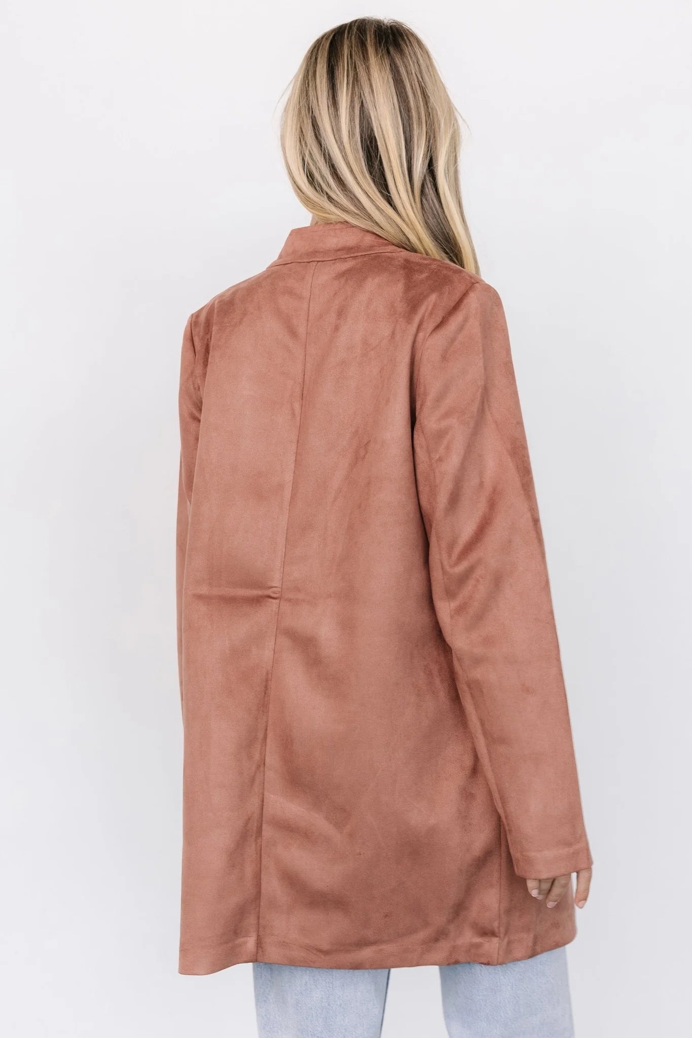Queenie Faux Suede Jacket | Dusty Clove