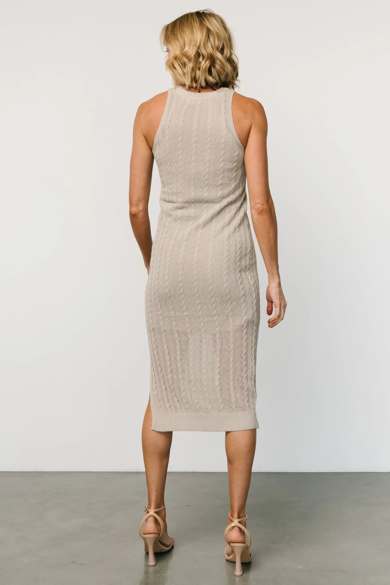 Nalani Knit Tank Dress | Stone
