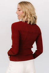 Bren Sweater Top | Brick
