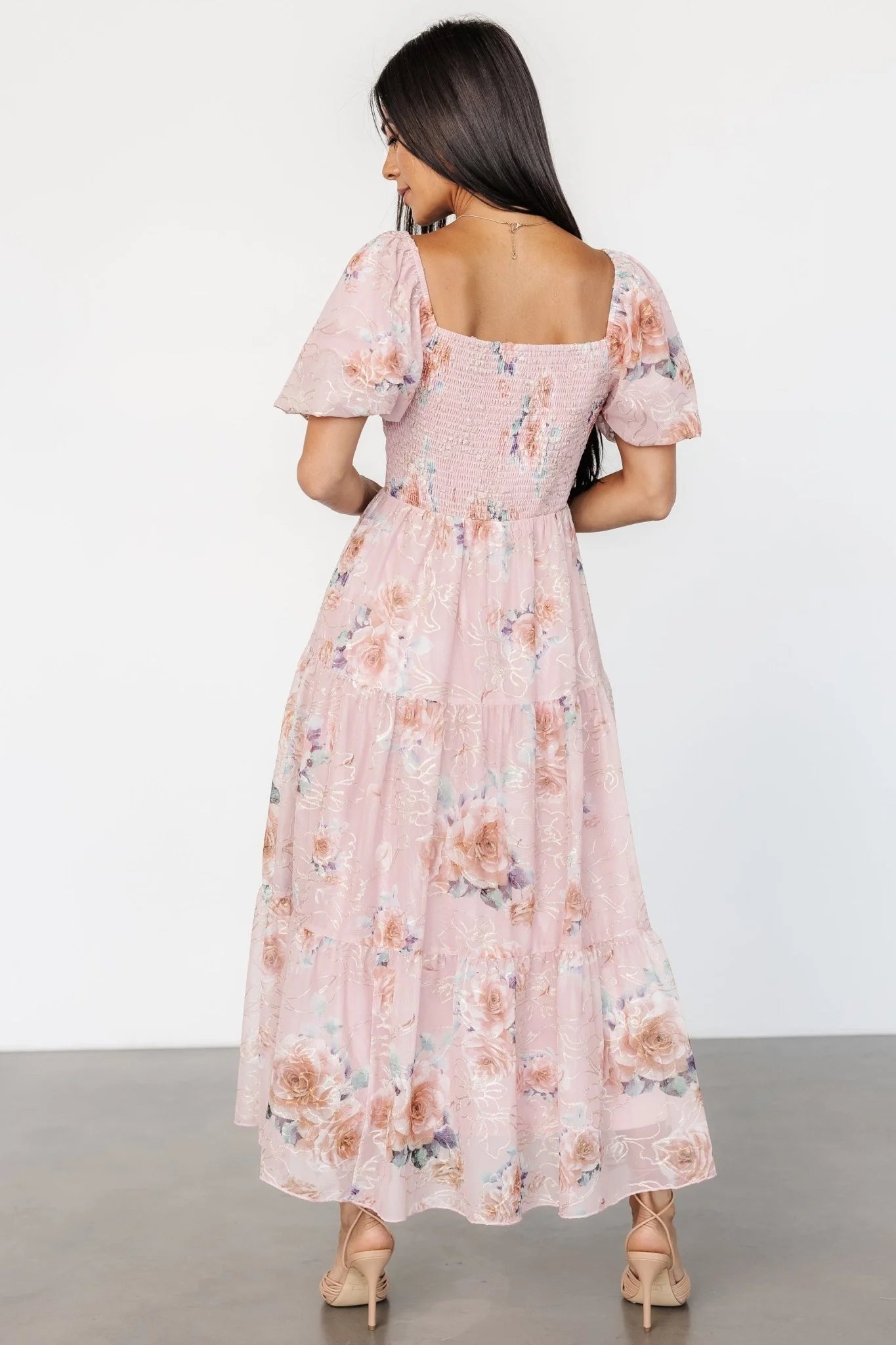 Annabeth Midi Dress | Blush Floral