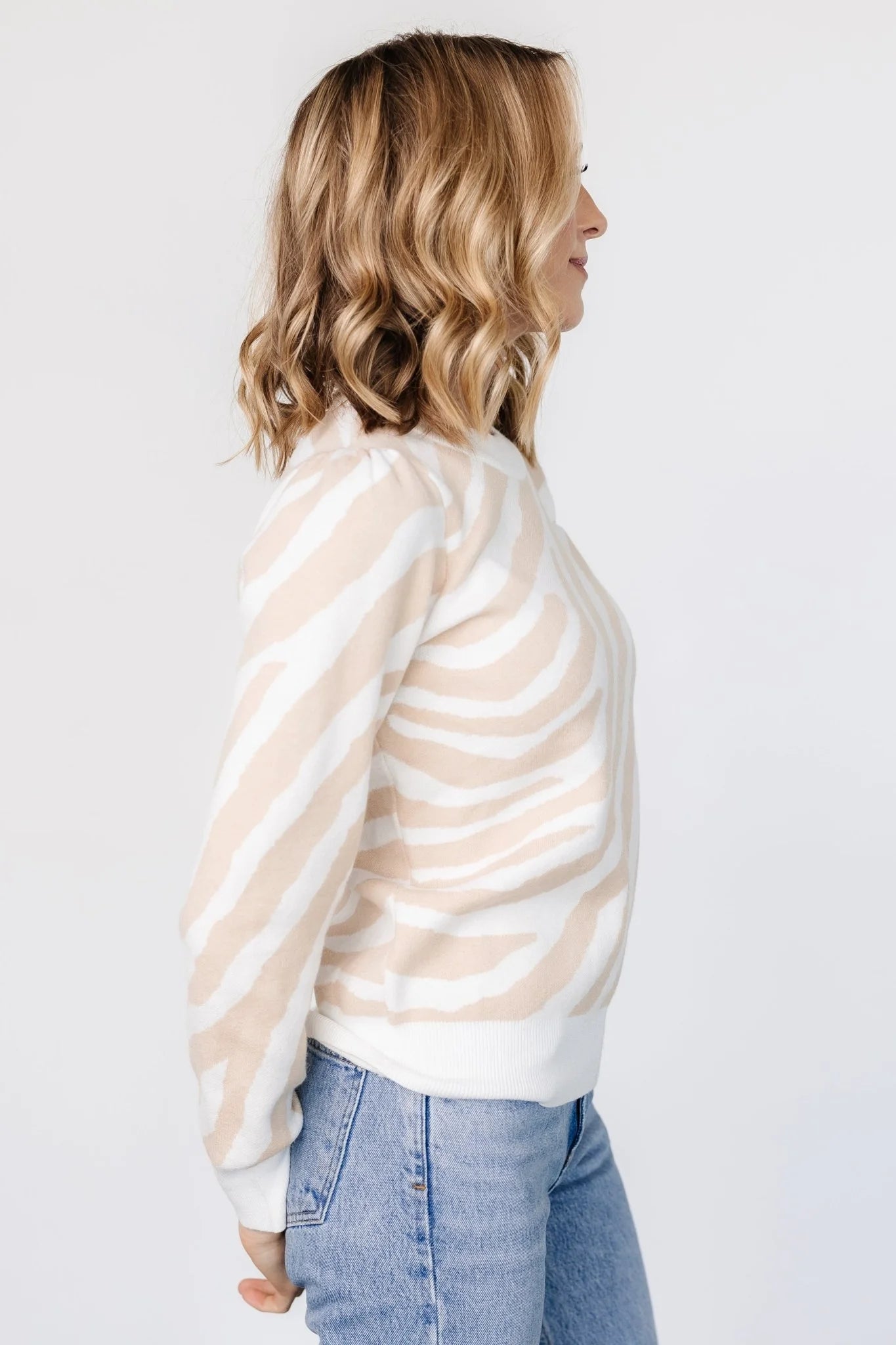 Carter Sweater | Oatmeal Print