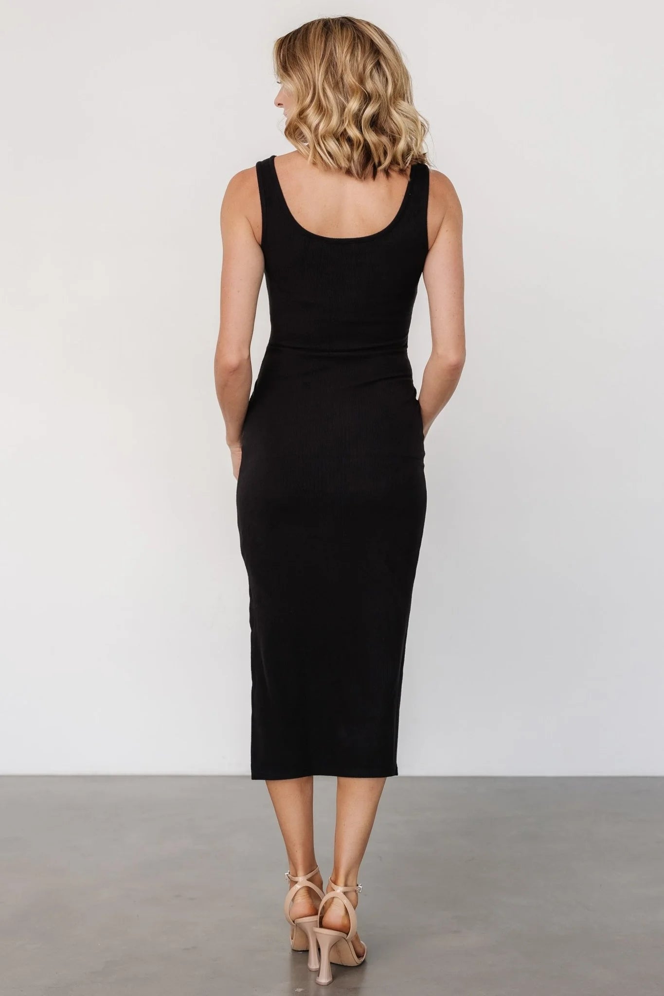 Kylee Front Tie Dress | Black
