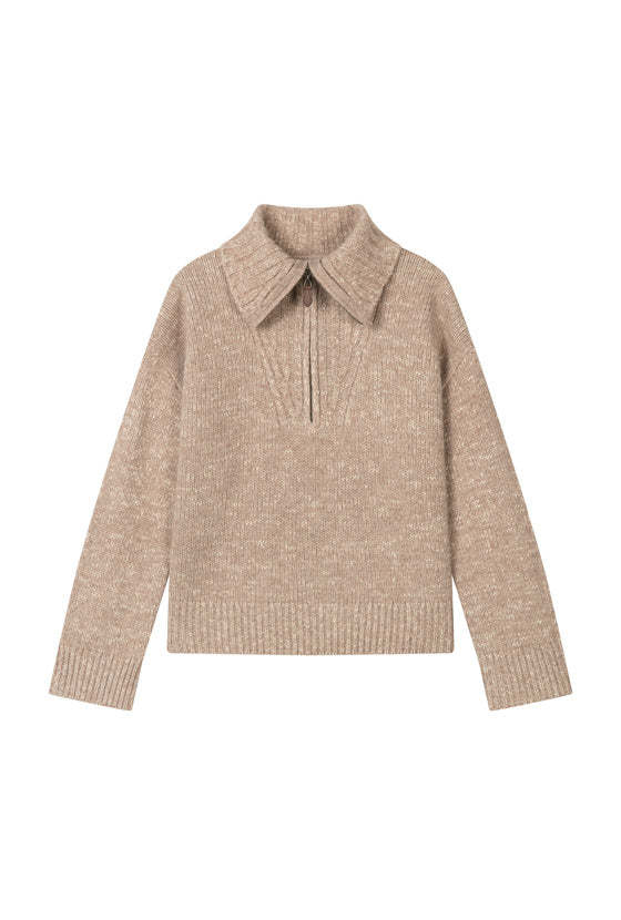 Barry Wool Sweater - Tan