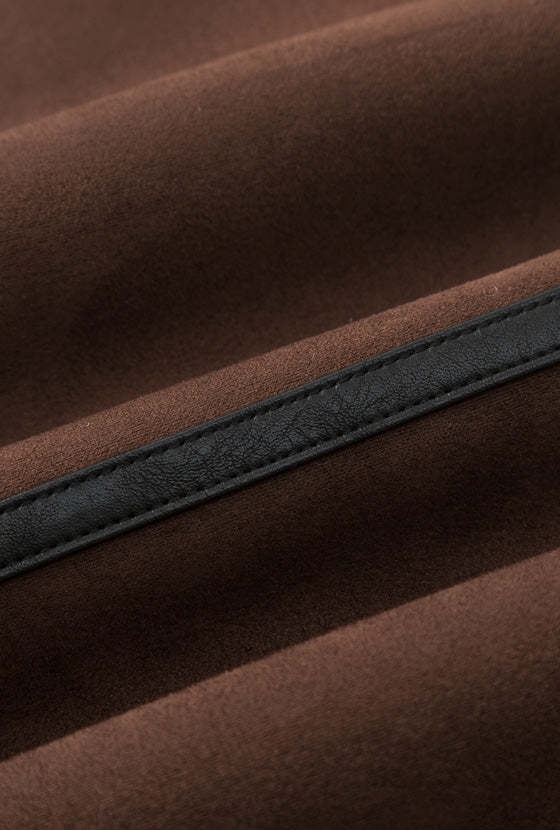 Camilla Shearling Vest Jacket - Chocolate