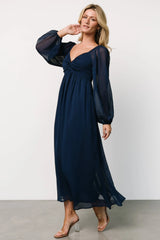 Dione Midi Dress | Navy