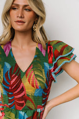 Marielle Smocked Midi Dress | Multi Print