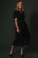 Bronwyn Velvet Dress | Black