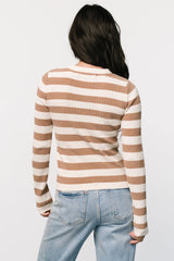 Milwaukee Striped Sweater | Camel + Ivory