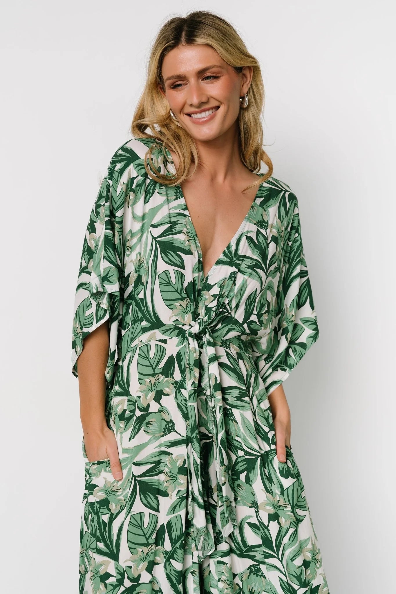 Byron Jumpsuit | Green Print