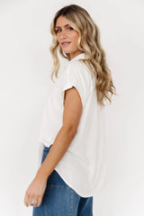 Clarke Button Up Top | Off White