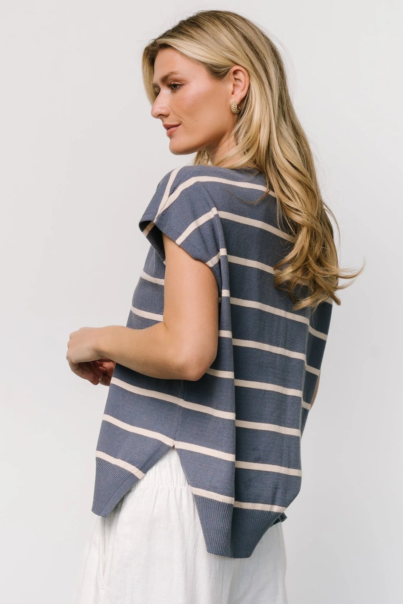 Ada Dolman Top | Slate + Natural