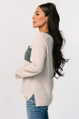 Brixton Weave Sweater | Oatmeal
