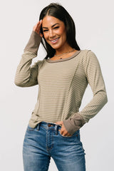 Ashford Striped Top | Olive