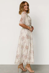Kathreen Midi Dress | Ivory Floral