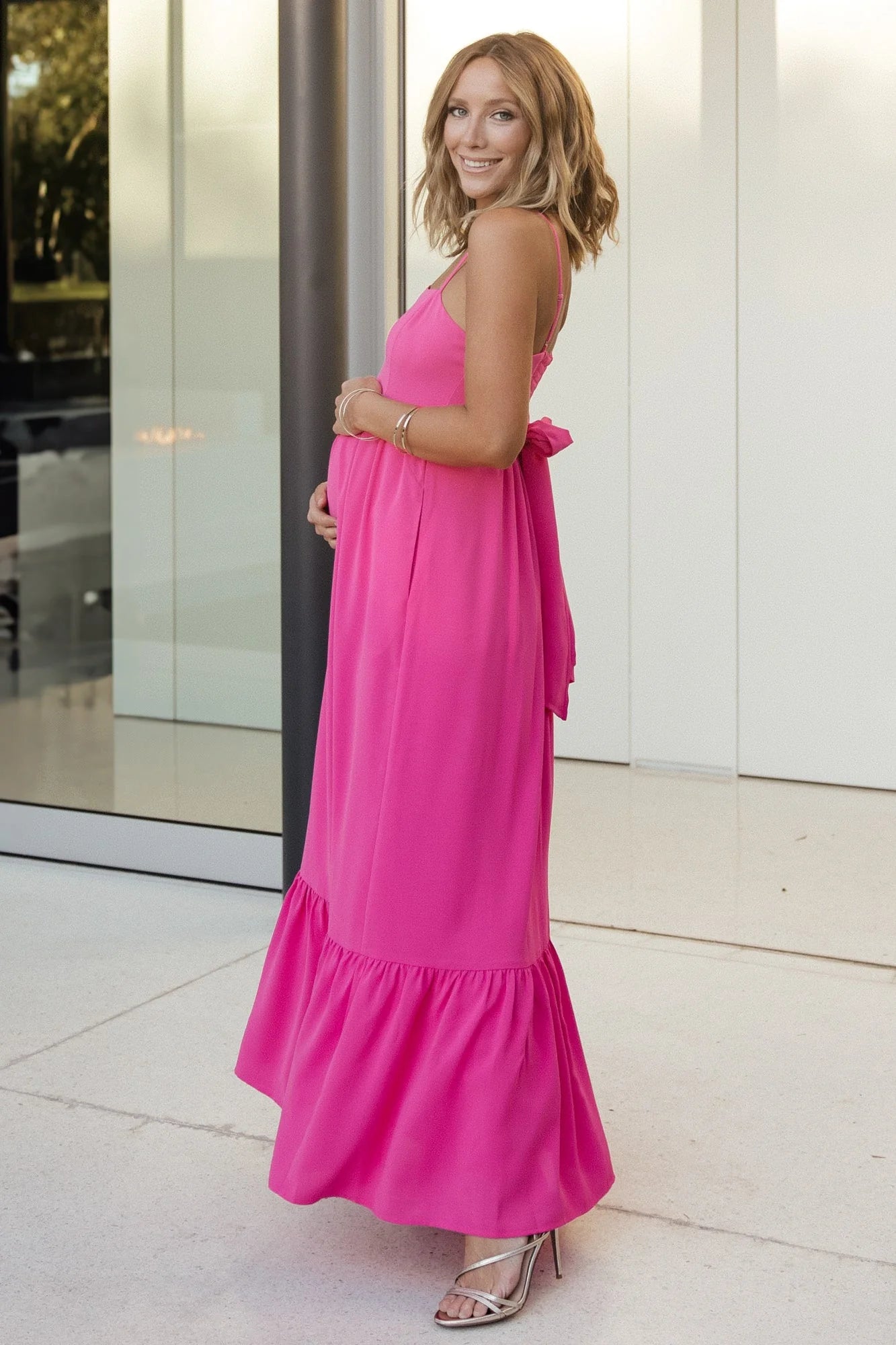 Regan Tank Maxi Dress | Fuchsia