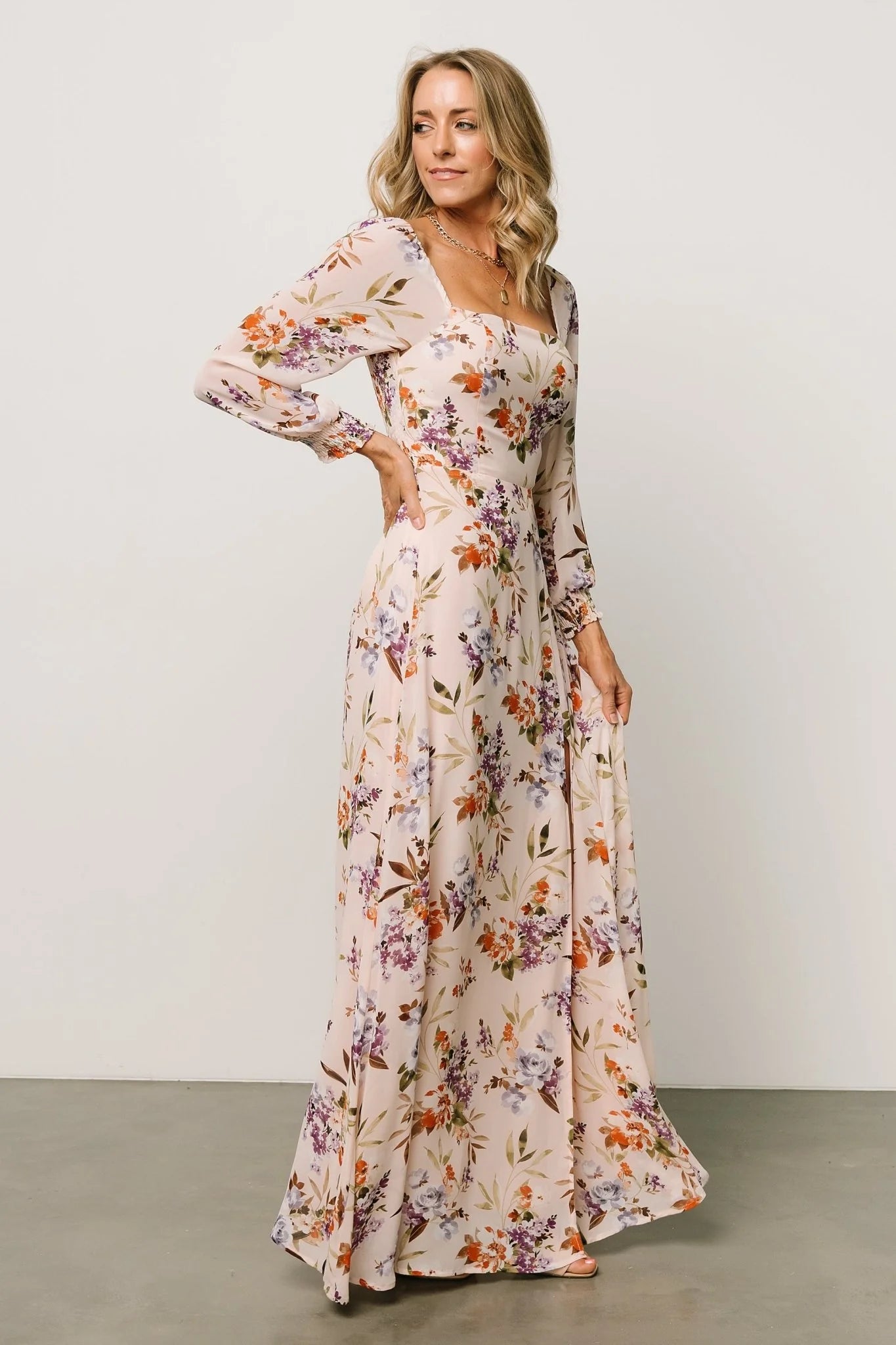 Giselle Maxi Dress | Blush Multi Floral