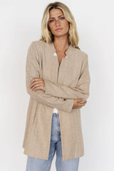 Stratford Open Front Blazer | Natural