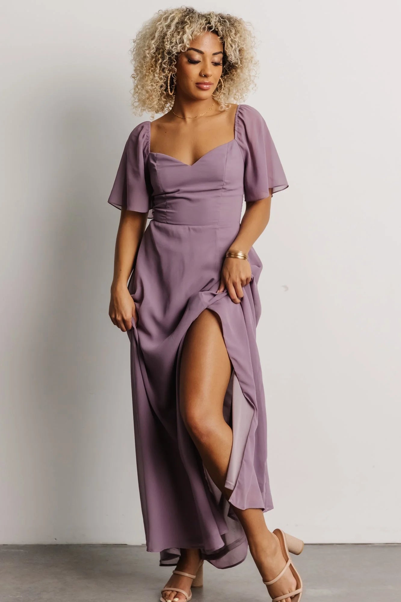 Sierra Sweetheart Maxi Dress | Lilac