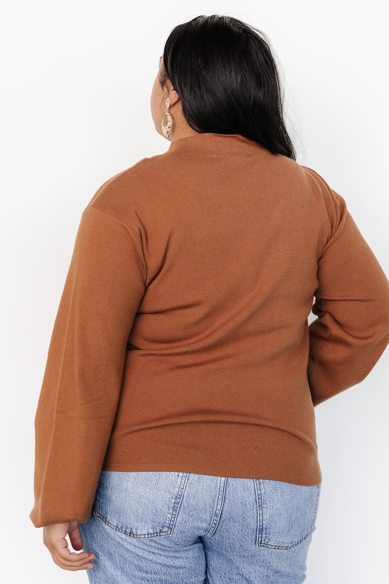 Sutton Sweater Top | Brown