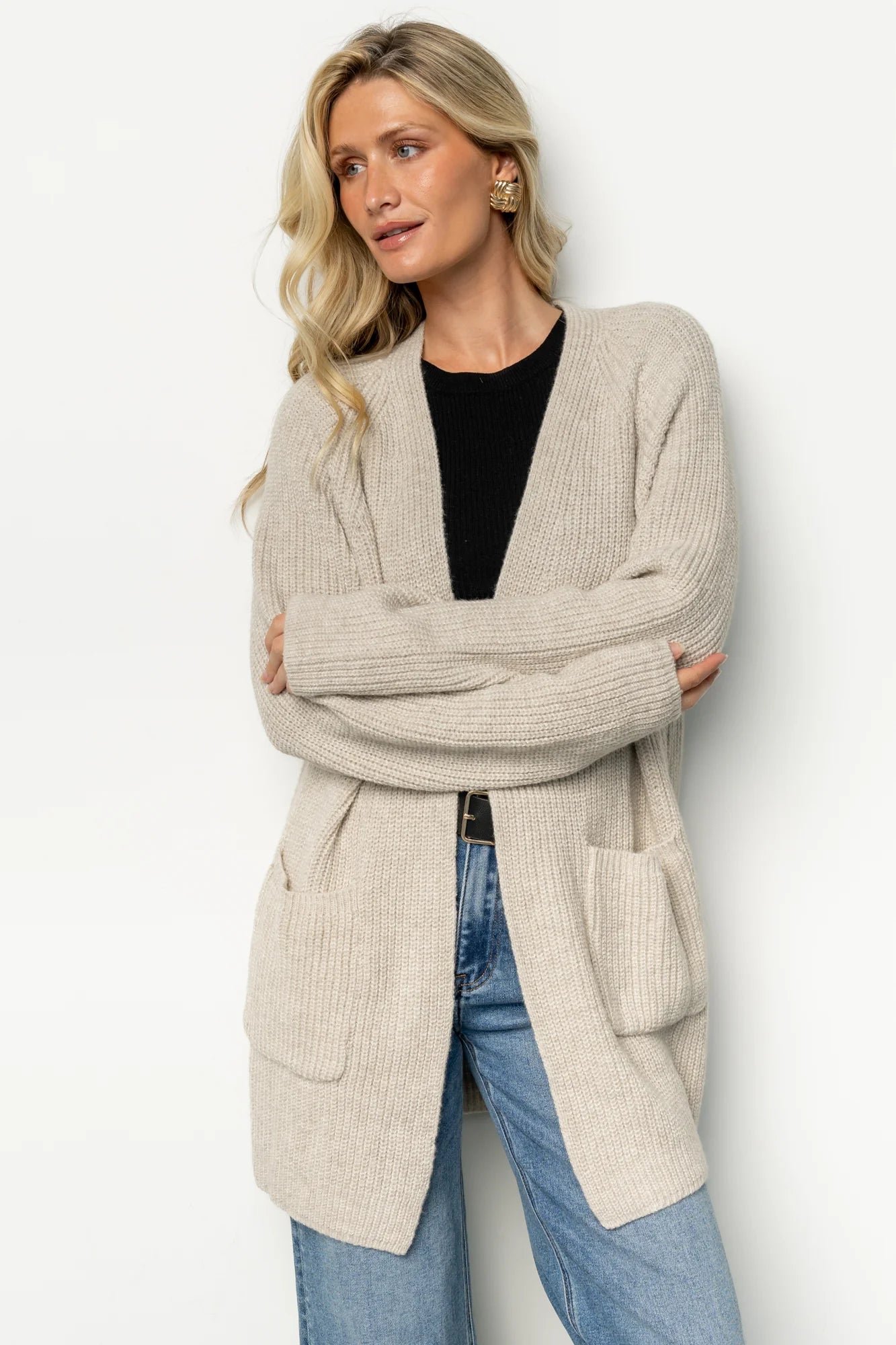 Frankel Pocket Cardigan | Natural