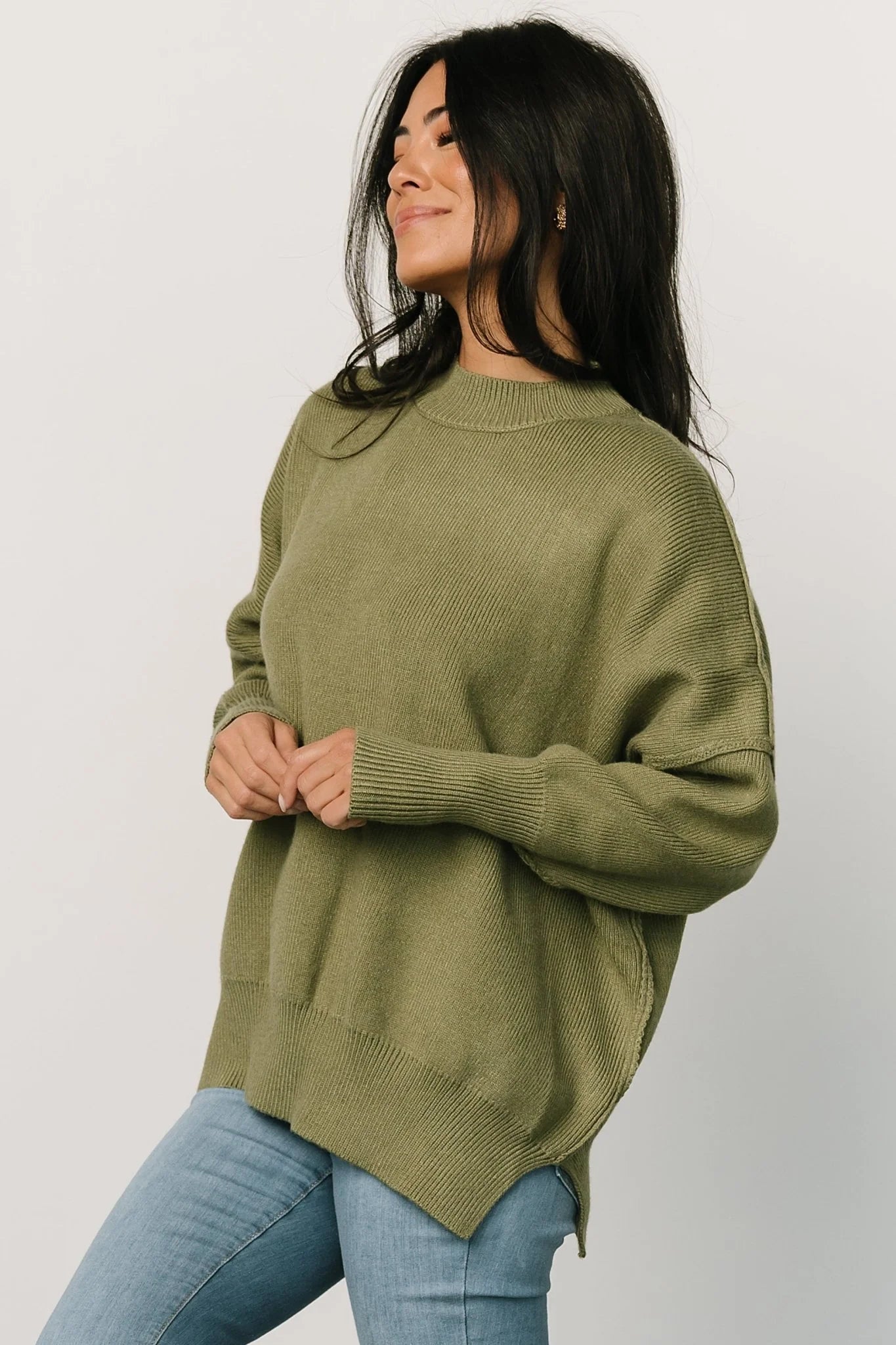 Jeremiah Knit Sweater | Olive