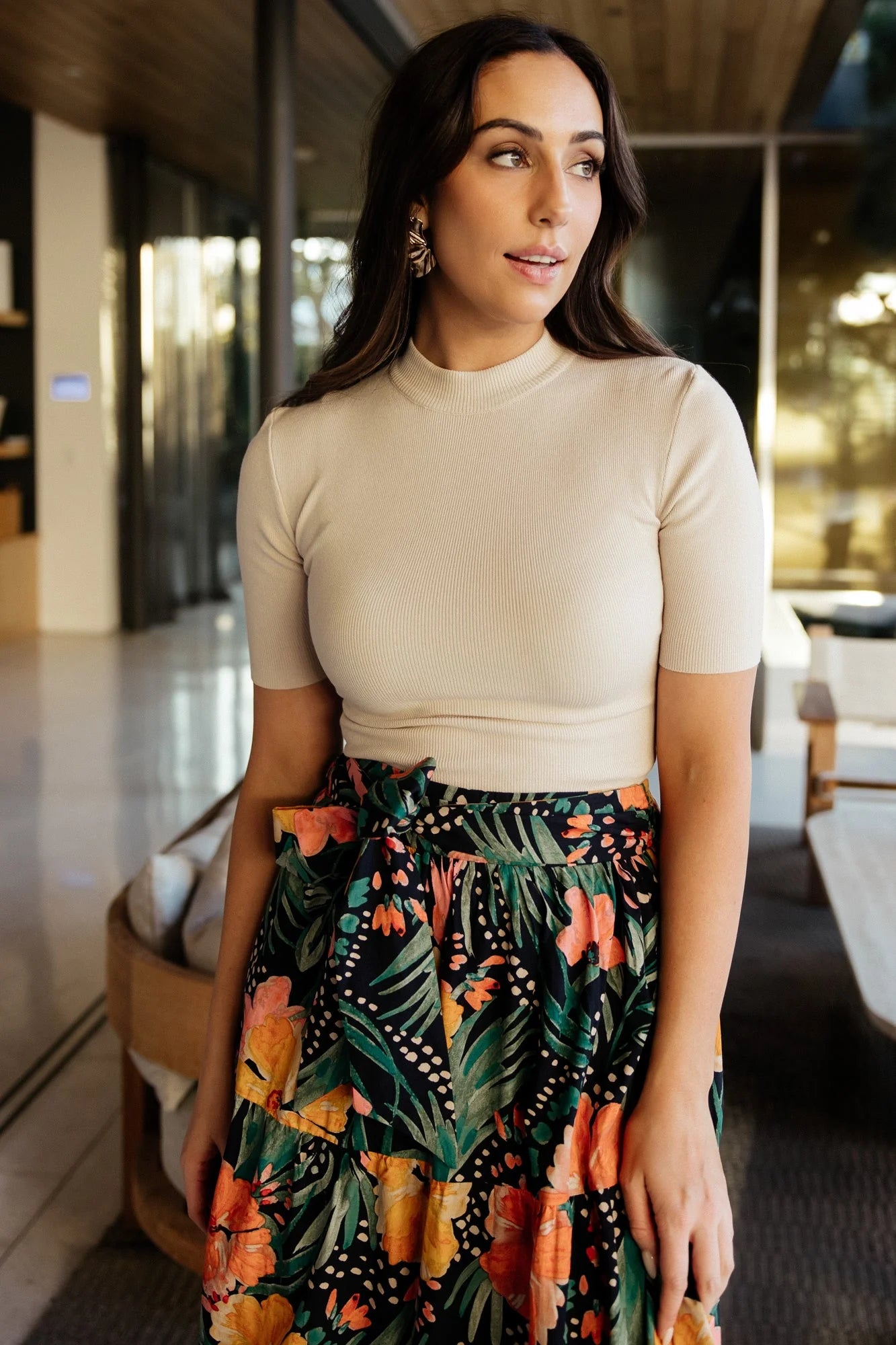 Libby Knit Top | Ivory