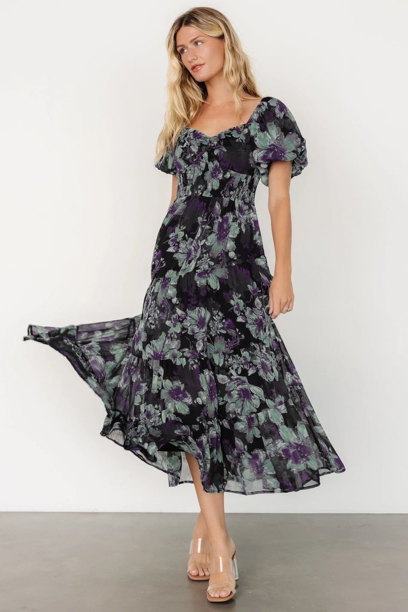 Suzy Maxi Dress | Dark Blue Multi