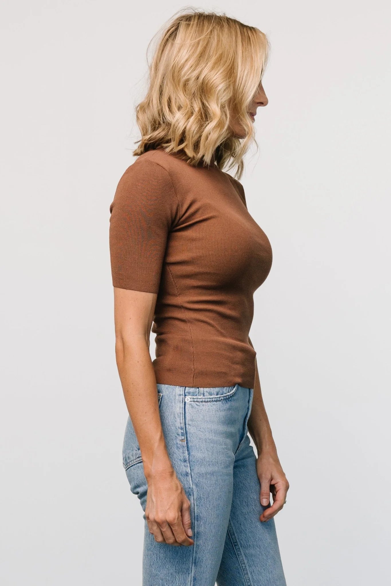 Libby Knit Top | Brown