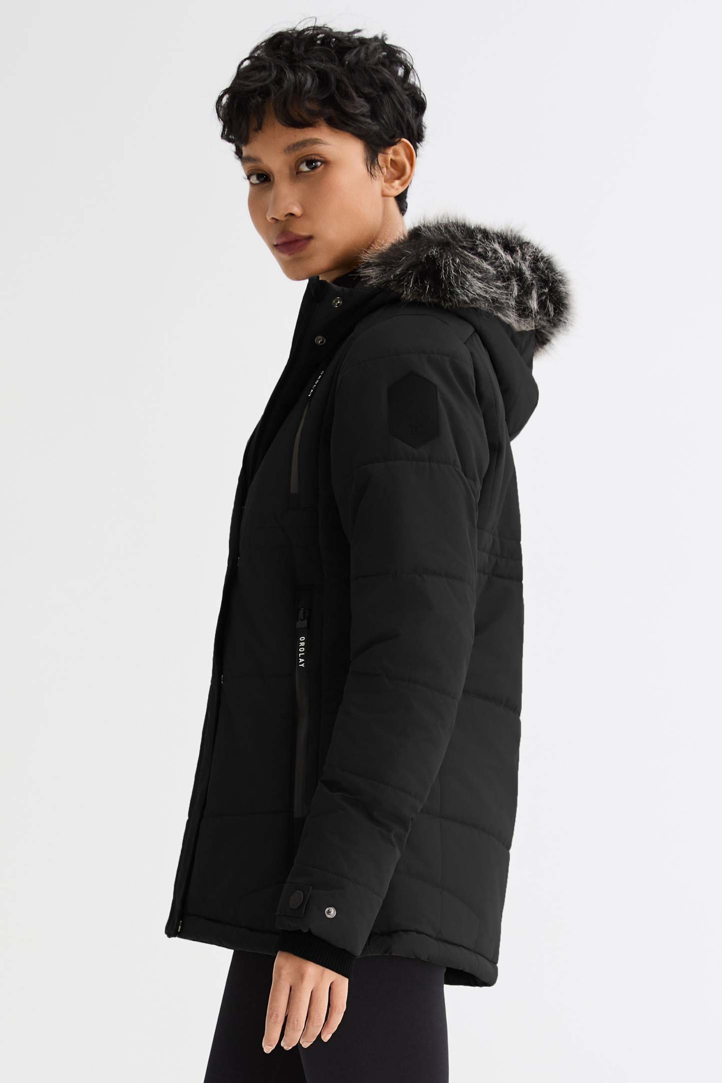 Faux Fur Hooded Mountain Parka Jacket