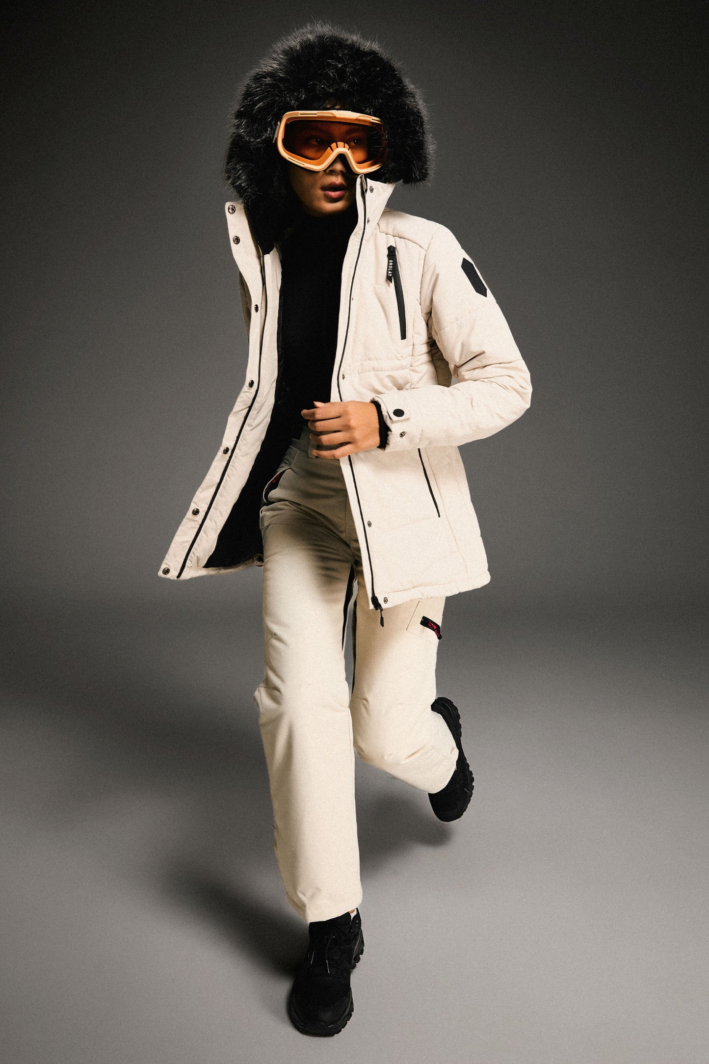 Faux Fur Hooded Mountain Parka Jacket