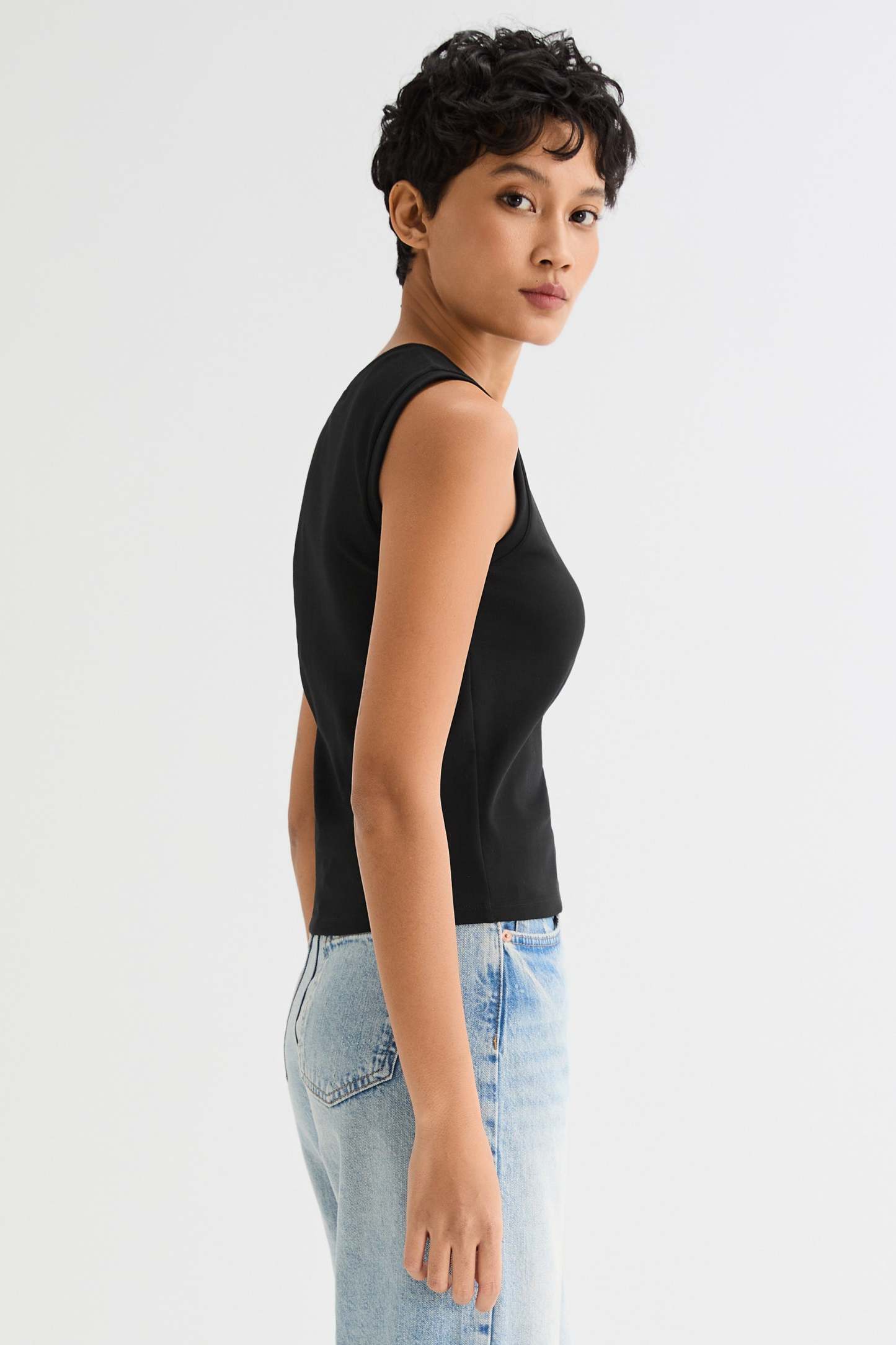 High Neck Tank Tops Sleeveless Workout