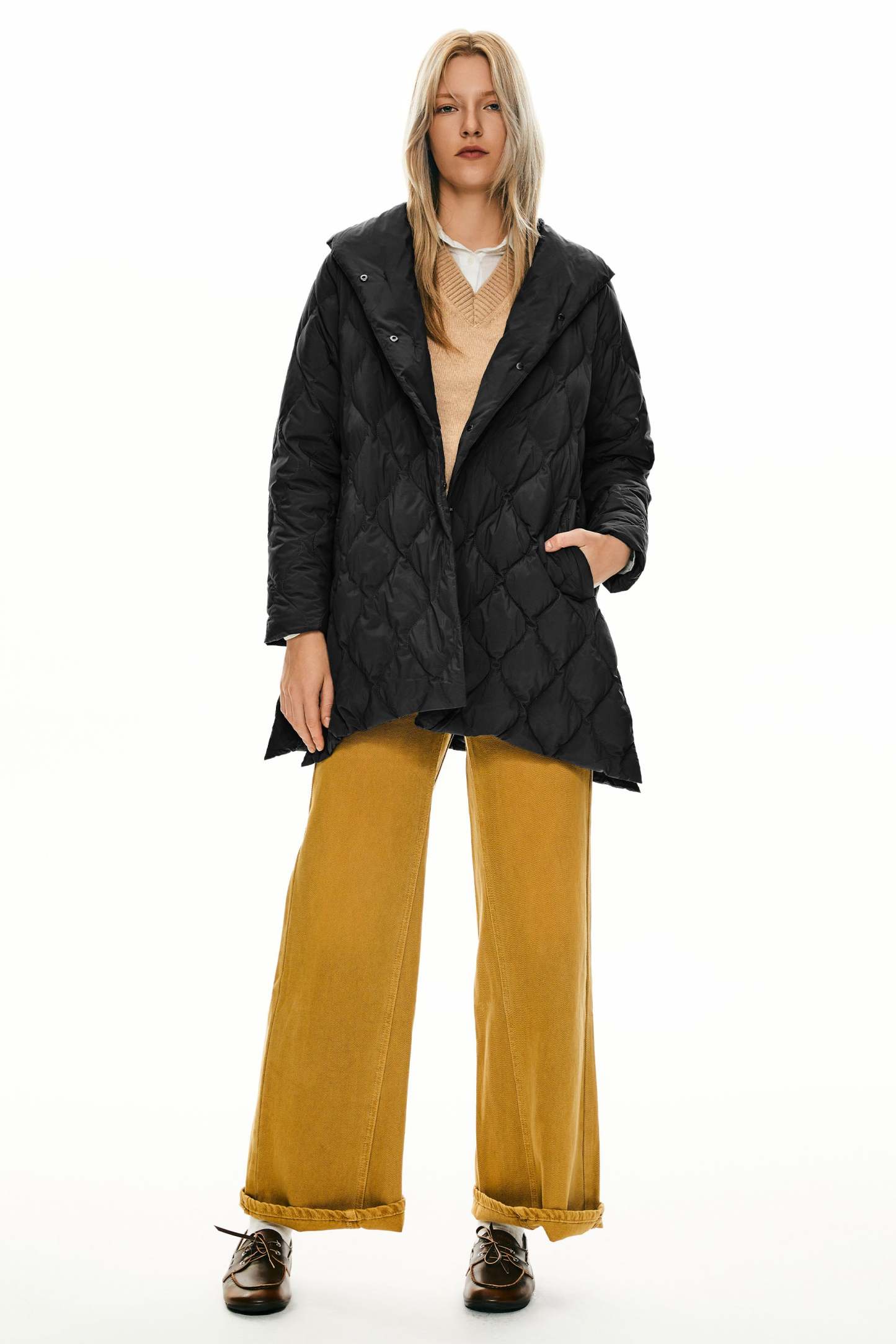 Lightweight Long-Sleeve Down Puffer Jacket