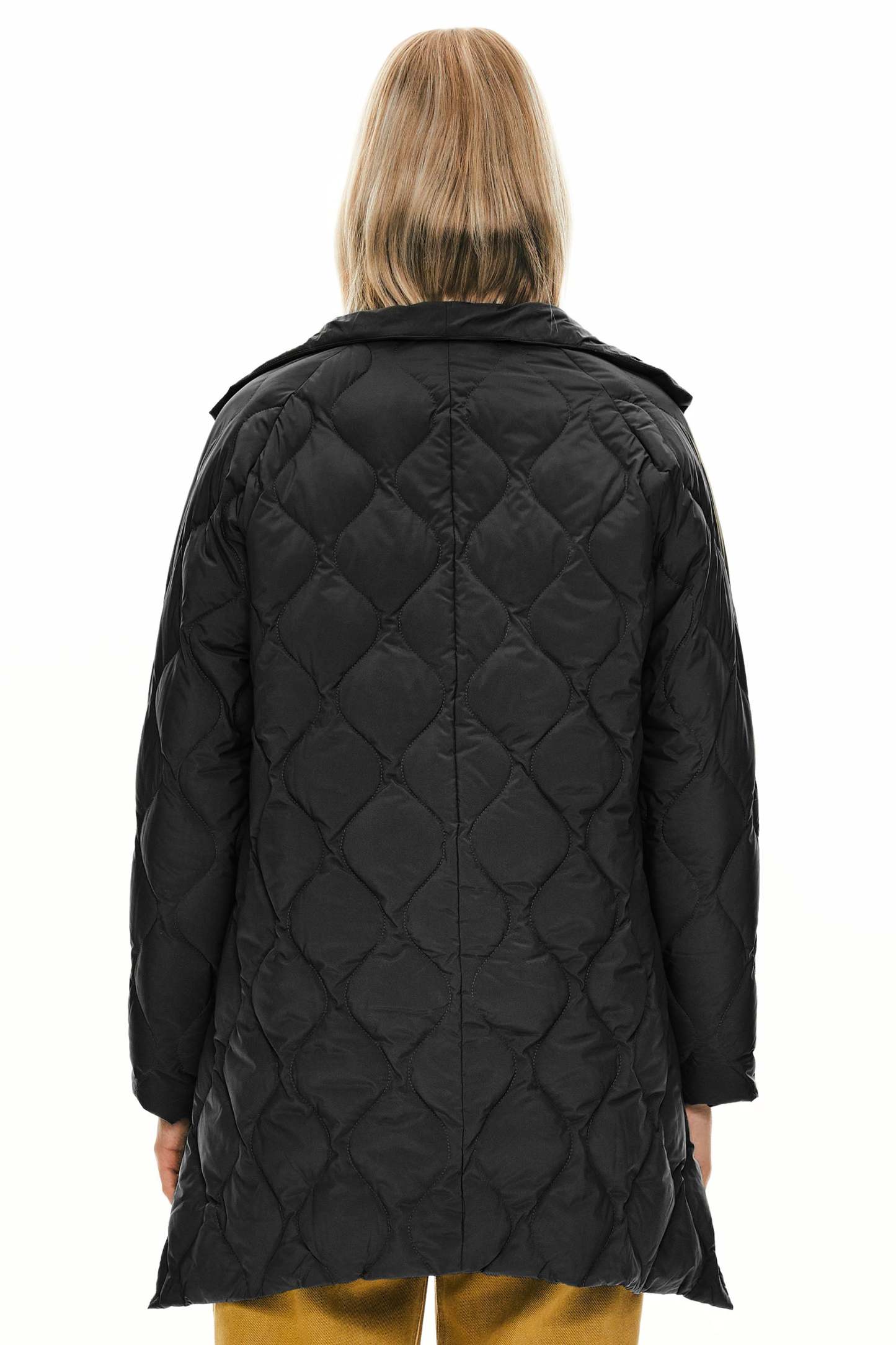 Oversized Quilted Puffer Jacket Lightweight with Pockets