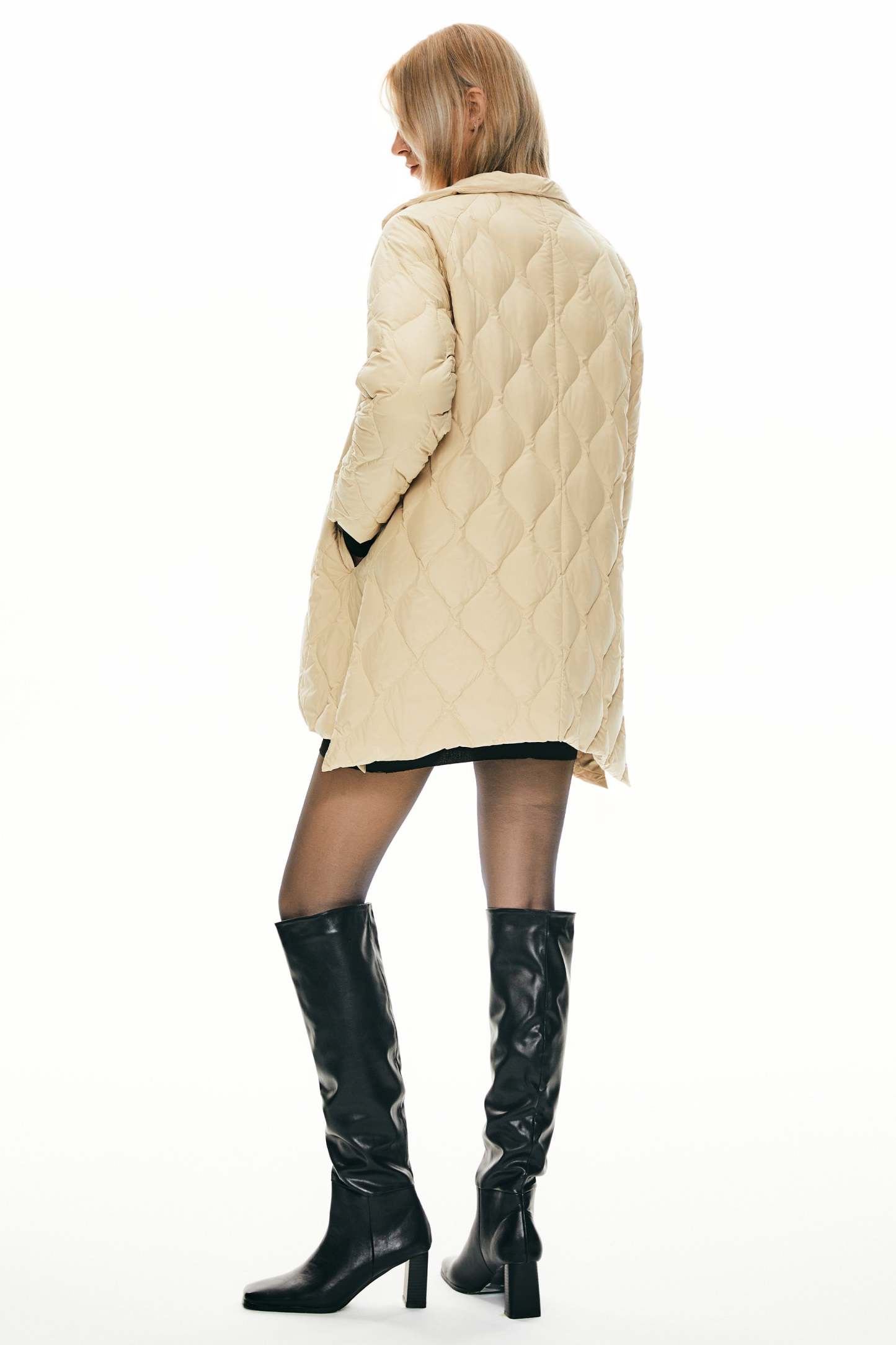 Lightweight Long-Sleeve Down Puffer Jacket