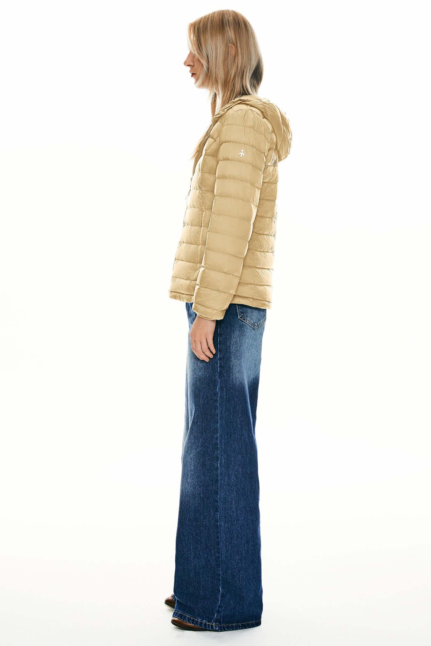 Lightweight Packable Down Jacket with Stand Collar with hood